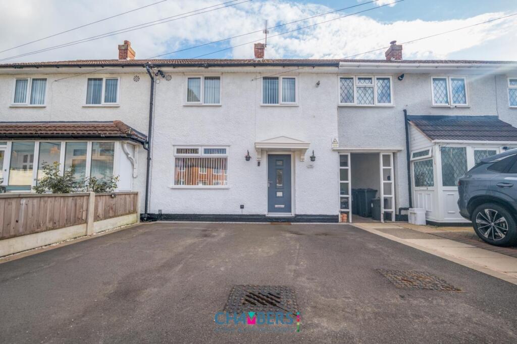 2-bed terraced on Brook Meadow Road, Shard End, Birmingham, £230,000