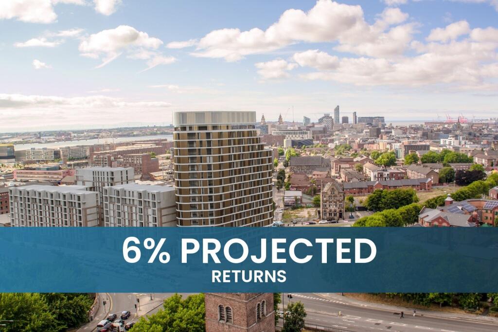 1-bed flat on 6% Projected Returns | Parliament Square, Liverpool – Stylish Manhattan 1 Bed near the Waterfront, £129,950