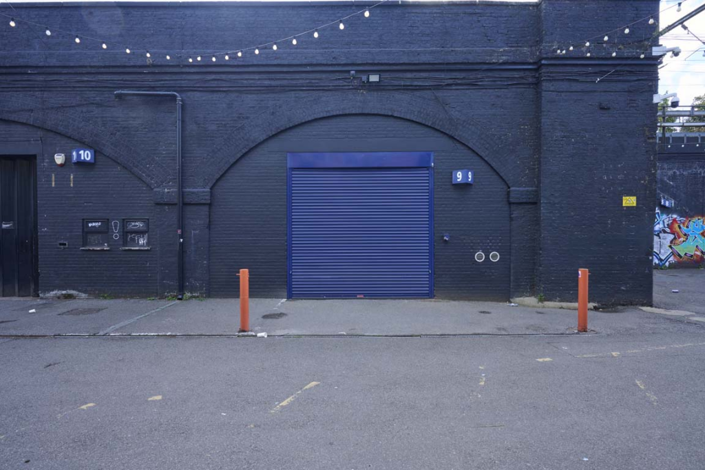 The front of an arch.
