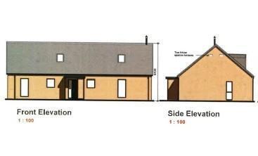 Front &amp; Side Elevations Drawing