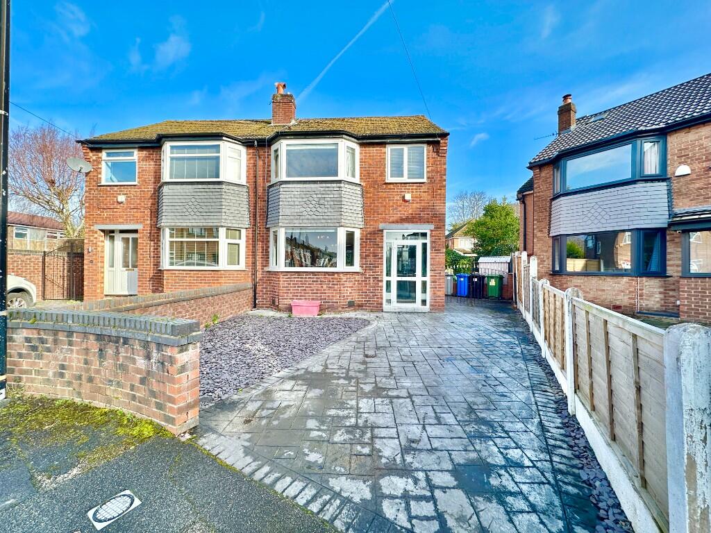 3-bed semi-detached on Beech Road, Sale, Greater Manchester, M33, £410,000