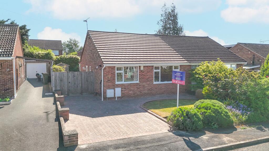 2-bed semi-detached on Dove Rise, Oadby, LE2, £270,000