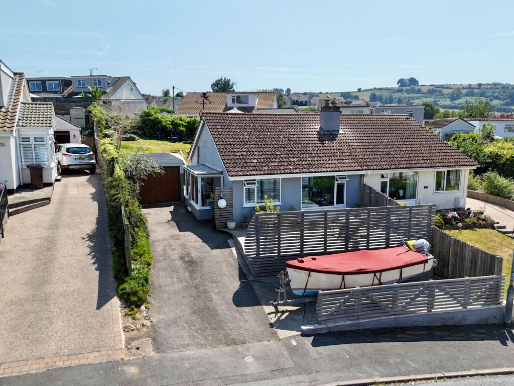 2-bed semi-detached on Christina Park, Totnes, TQ9, £345,000