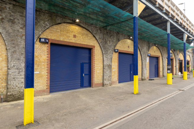 The front of multiple arches
