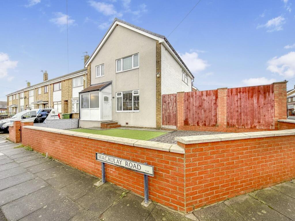 4-bed terraced on Macaulay Road, Rift House, Hartlepool, £165,000
