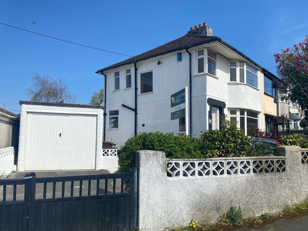 3-bed semi-detached on Pomphlett Road, Plymstock, Plymouth, £310,000