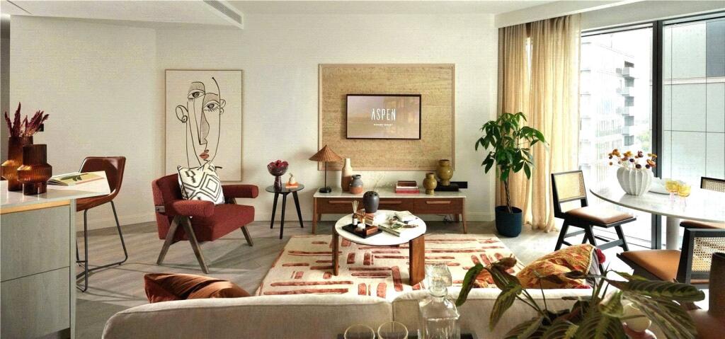 1-bed flat on Aspen, Consort Place, Marsh Wall, Canary Wharf, E14, £640,000