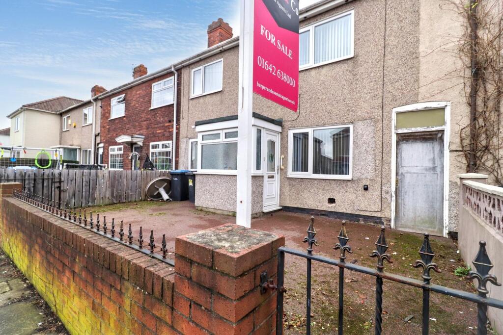 3-bed terraced on Merlin Road, Middlesbrough, TS3 8EA, £100,000