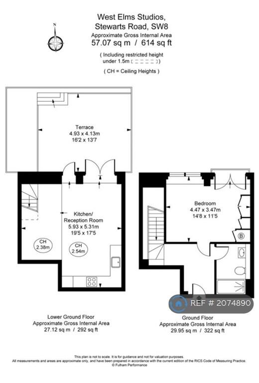 1 bedroom maisonette for rent