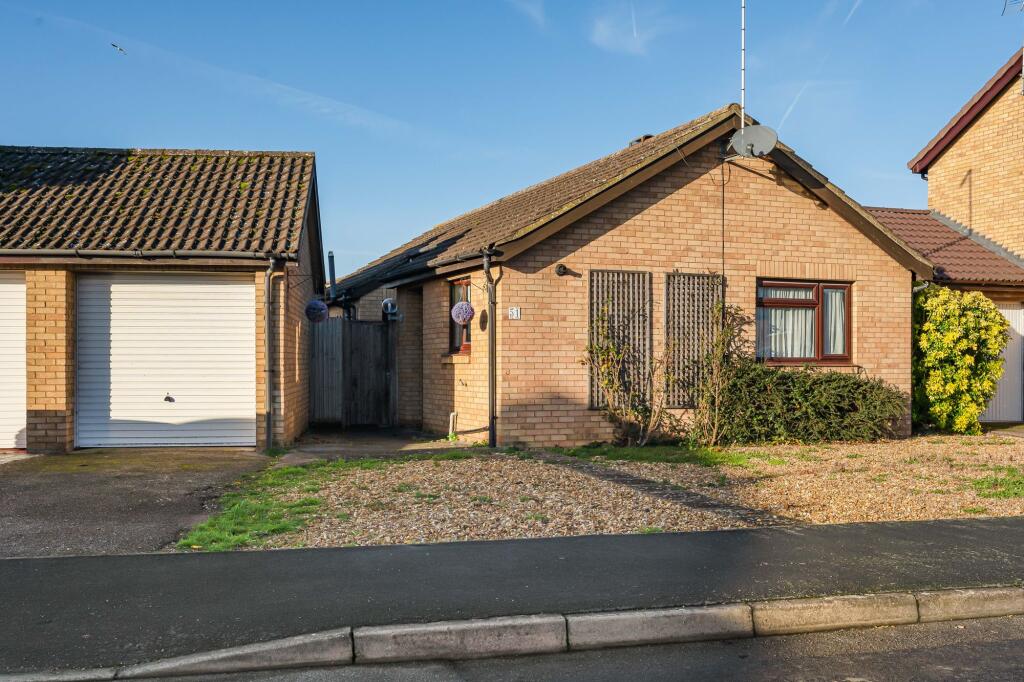 2-bed bungalow on 51, Deerpark Road, Sawtry, Cambridgeshire., £290,000