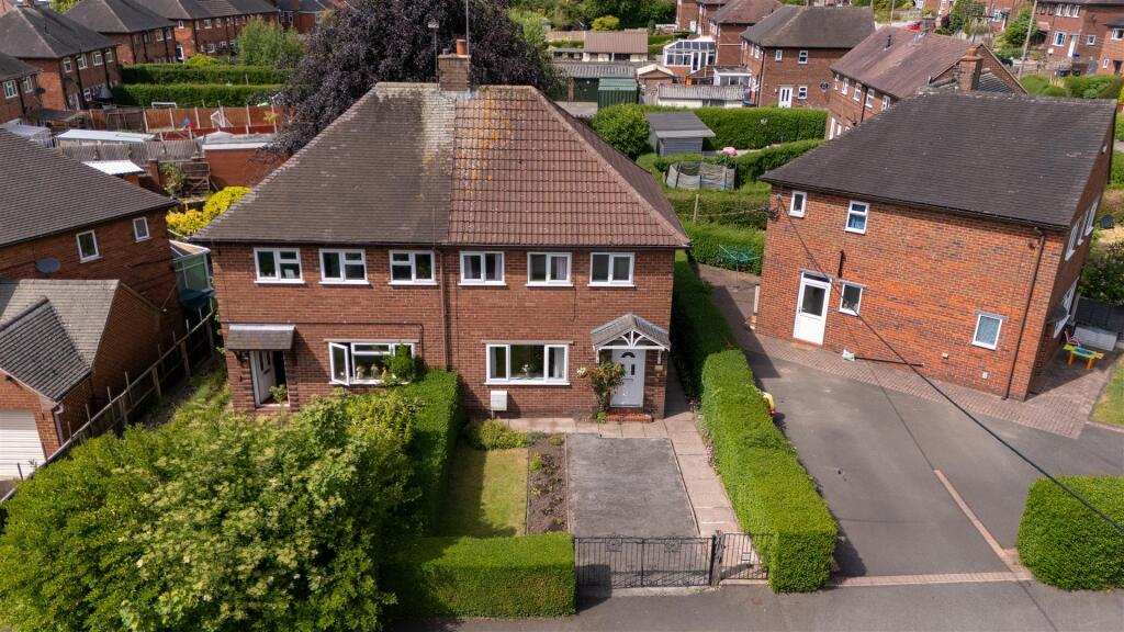 3-bed semi-detached on Wentlows Road, Tean, £175,950