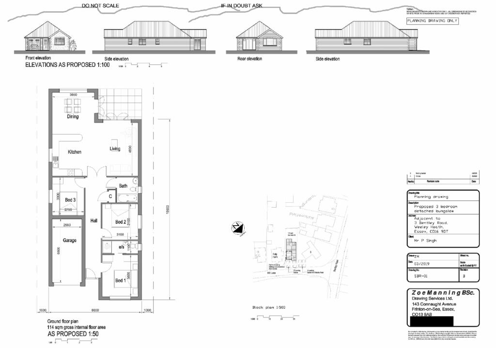 Main image of property: Land Adjacent 3 Bentley Road, Weeley, Clacton-on-Sea, Essex, CO16