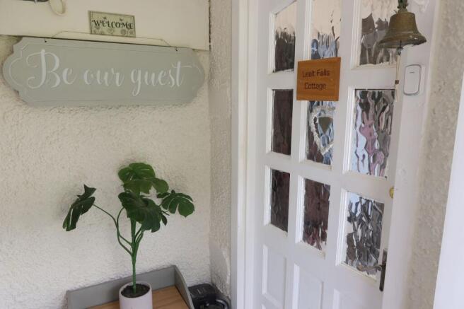 EXTERNAL ENTRANCE PORCH TO HOUSE &amp; COTTAGE: