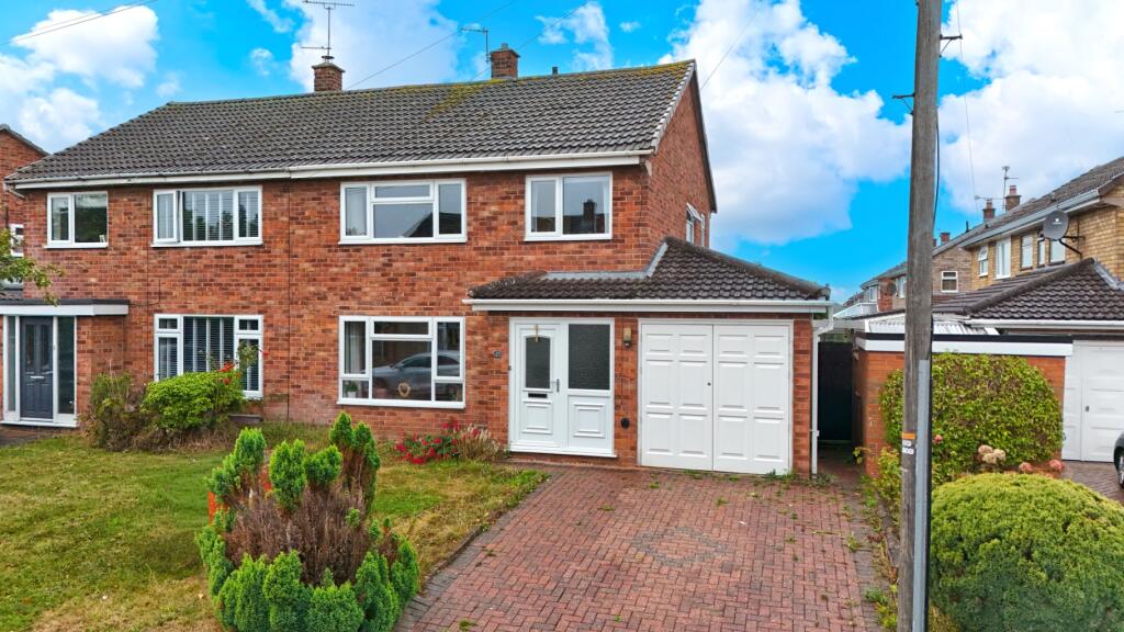 3-bed semi-detached on Cound Close, Wellington, Telford, Shropshire, TF1 3JG, £235,000