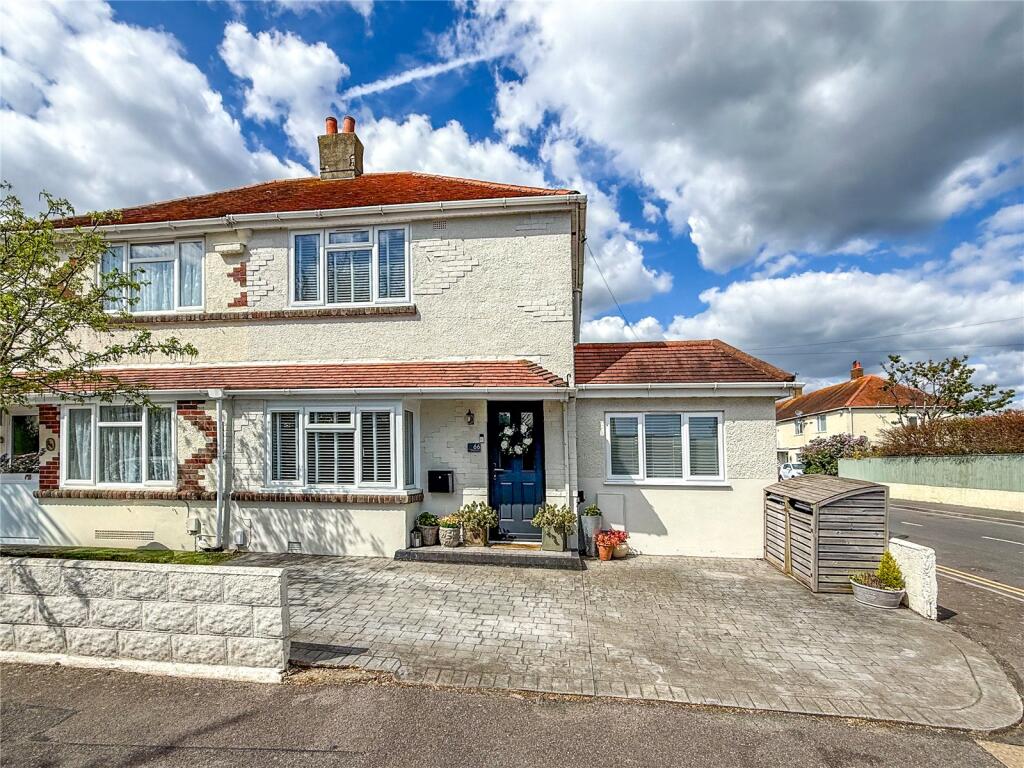 3-bed semi-detached on 66, Portfield Road, Christchurch, Dorset, BH23, £425,000