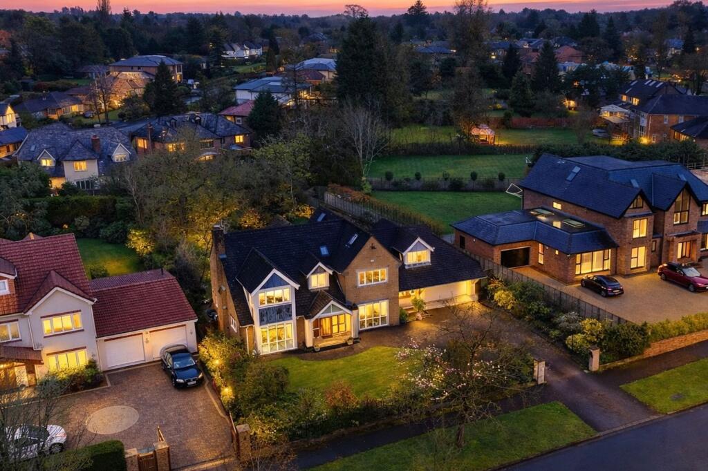 5-bed detached on Carrwood, Hale Barns, WA15, £1,550,000