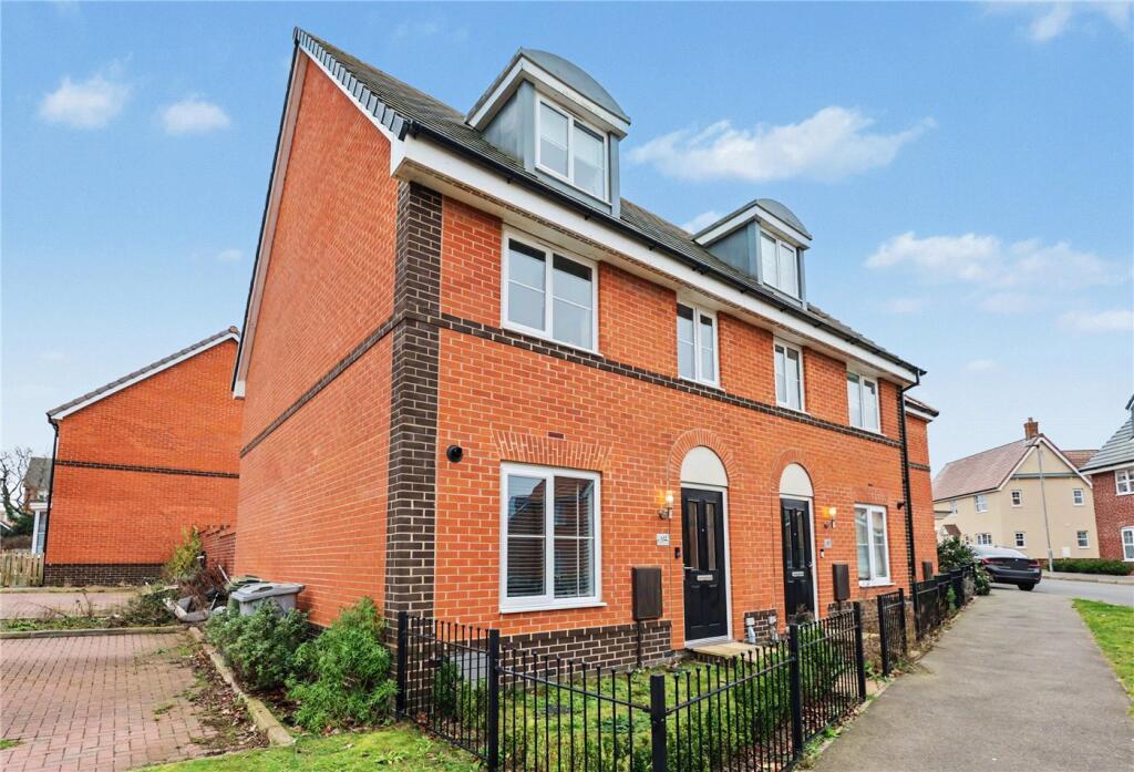 3-bed terraced on Overstrand Way, Sprowston, Norwich, Norfolk, NR7, £290,000