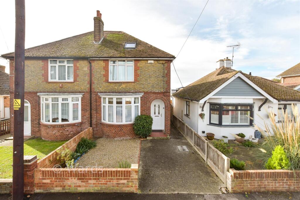 3-bed semi-detached on King Edward Road, Birchington, Kent, £325,000