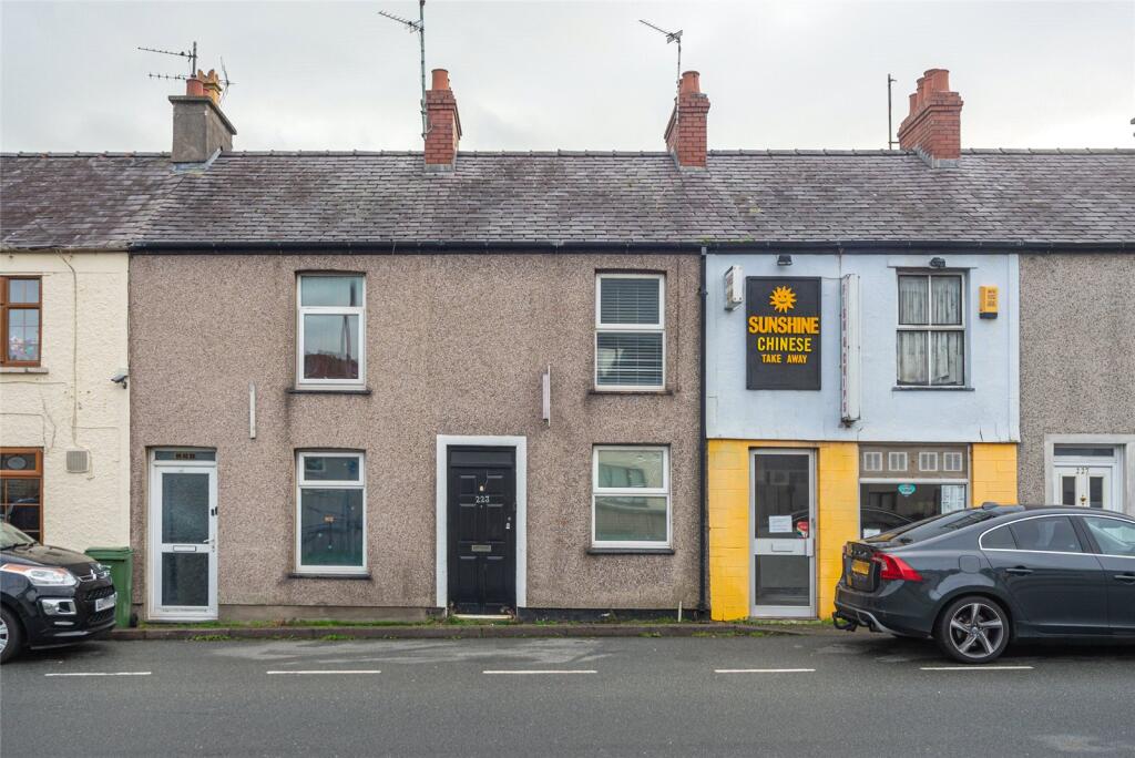 3-bed terraced on Caernarfon Road, Bangor, Gwynedd, LL57, £130,000