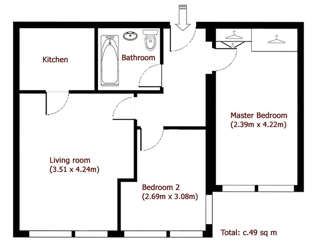 2 bedroom flat for rent