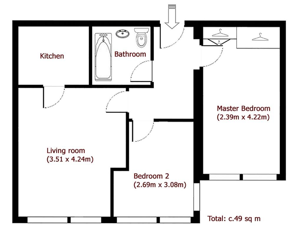 2 bedroom flat for rent