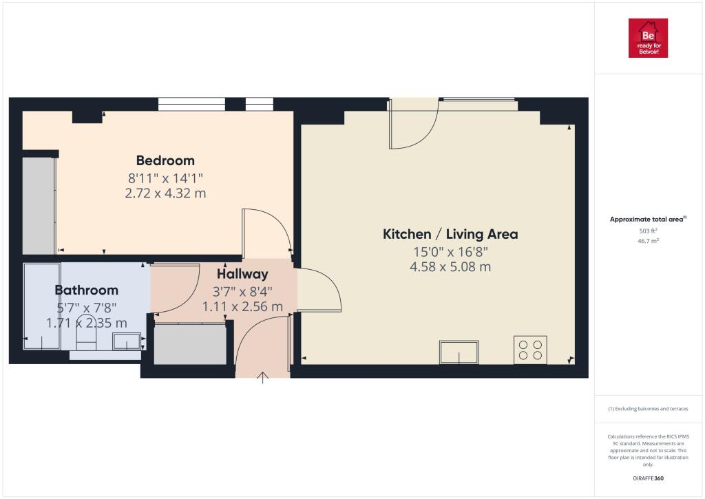 1 bedroom flat for rent