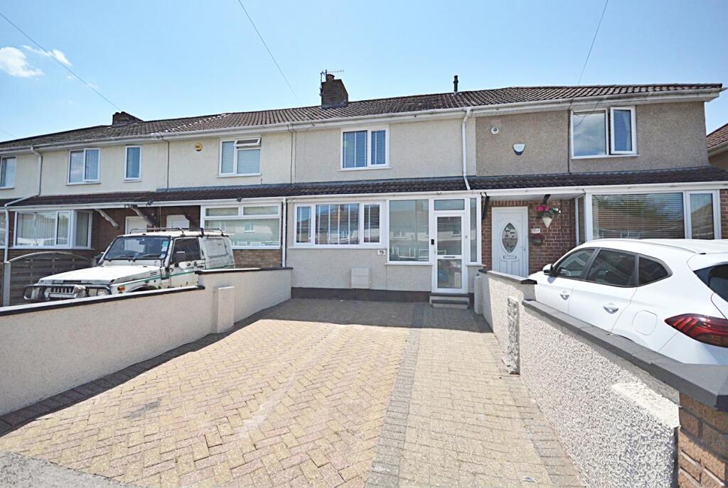 2-bed terraced on Gilda Crescent, Whitchurch, Bristol, £285,000