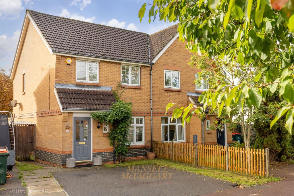 2-bed semi-detached on Lulworth Close, Crawley, RH11, £360,000