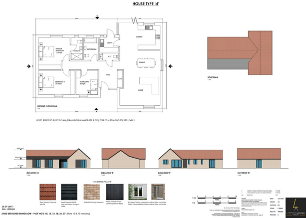 1888.023 REV C - HOUSE TYPE D - PLANS AND ELEVATIO