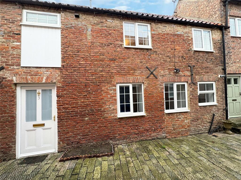 2-bed terraced on Hedley Court, Yarm, £200,000