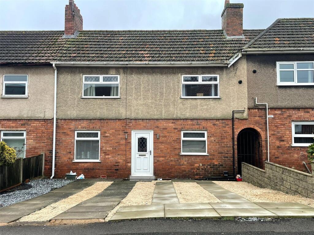 3-bed terraced on Aberconway Street, Blidworth, Mansfield, Nottinghamshire, NG21, £170,000