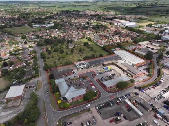 Map aerial Mortons Media Group Horncastle 280525