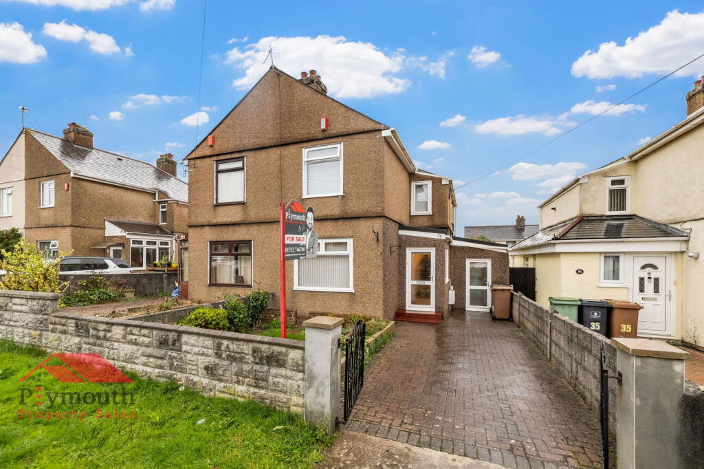 2-bed semi-detached on Kings Road, Higher St. Budeaux, Plymouth, PL5 2PE, £190,000