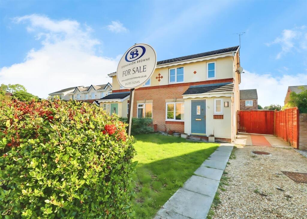 3-bed semi-detached on Hughes Drive, Crewe, £179,000