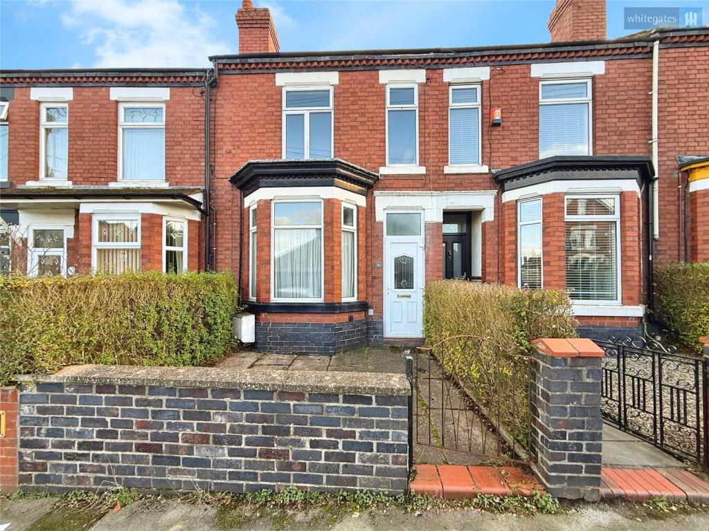 2-bed terraced on Stewart Street, Crewe, Cheshire, CW2, £145,000