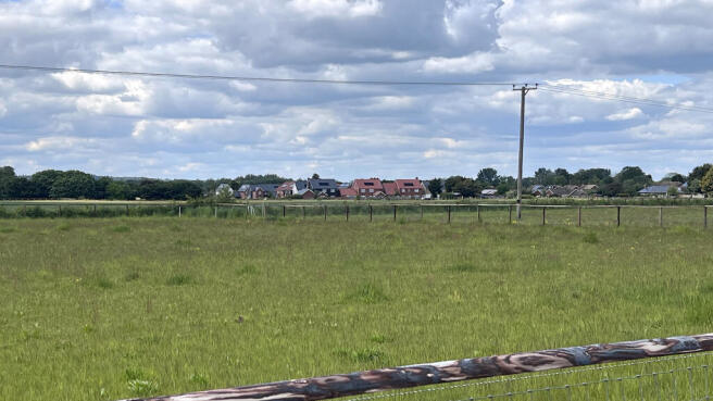 View from the land of a new housing development.