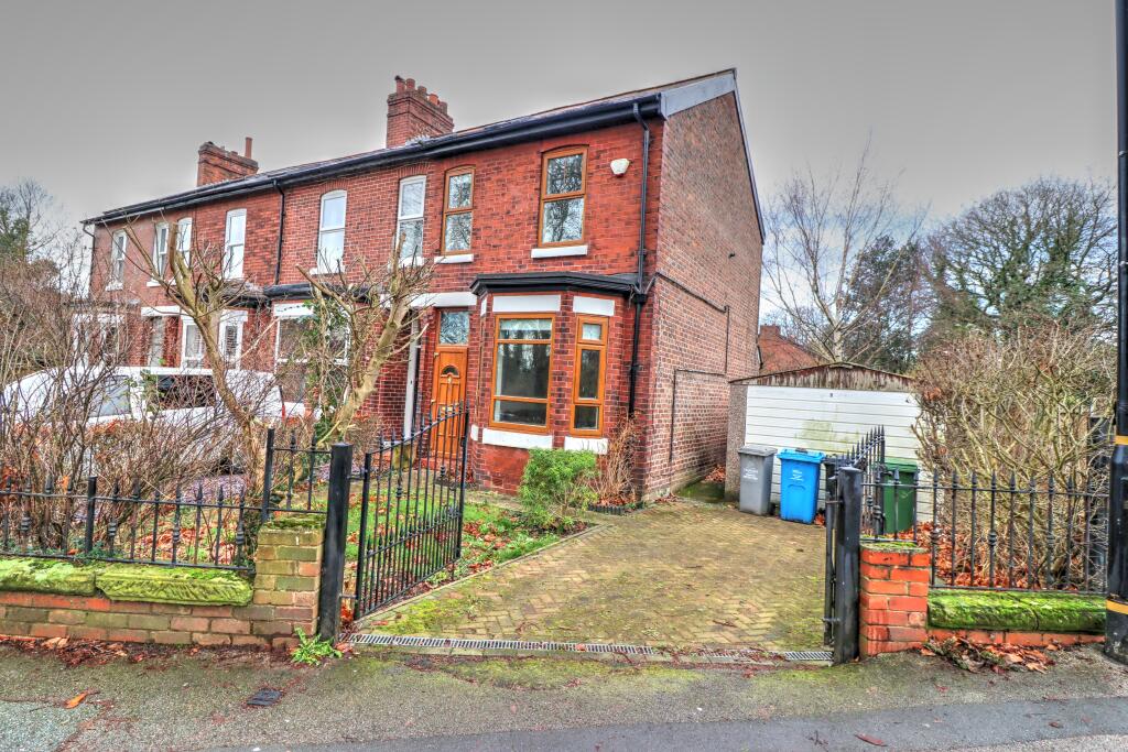 2-bed semi-detached on Railway Road, Manchester, M41, £300,000