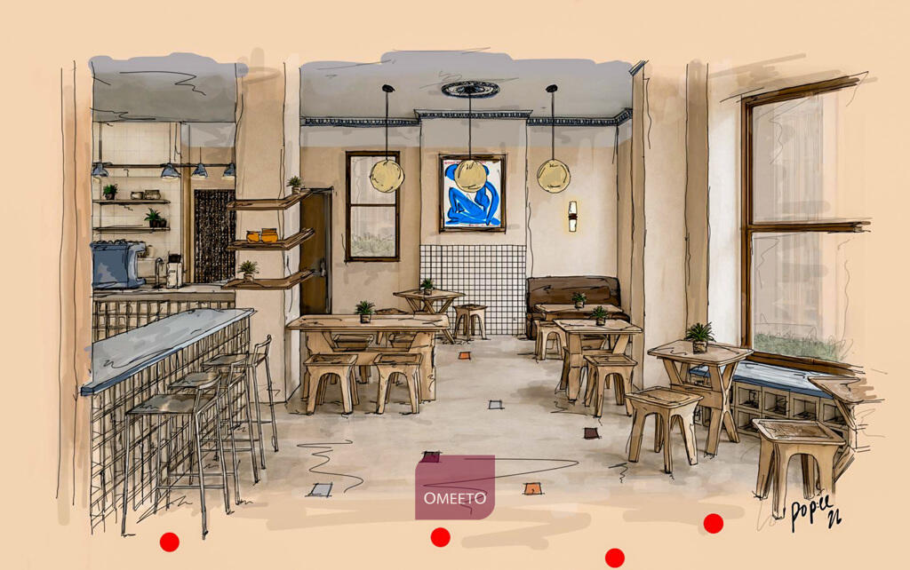Artist impression of GF cafe