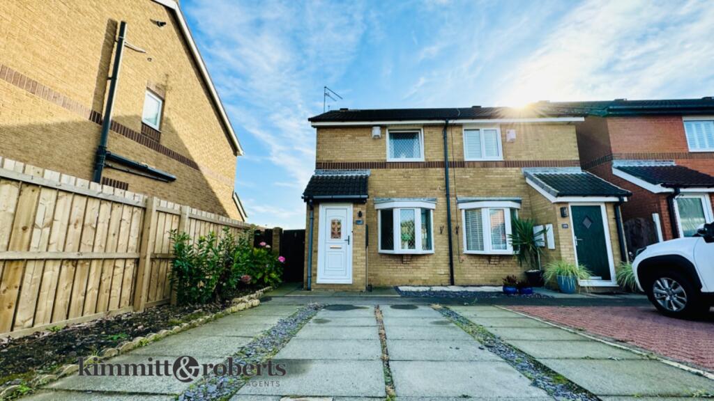 2-bed semi-detached on Tintagel Drive, Seaham, Durham, SR7, £179,950