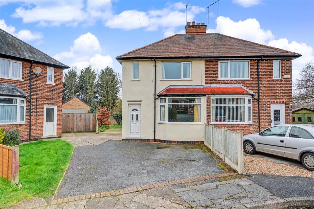 2-bed semi-detached on Trent Crescent, Attenborough, Nottingham, £200,000