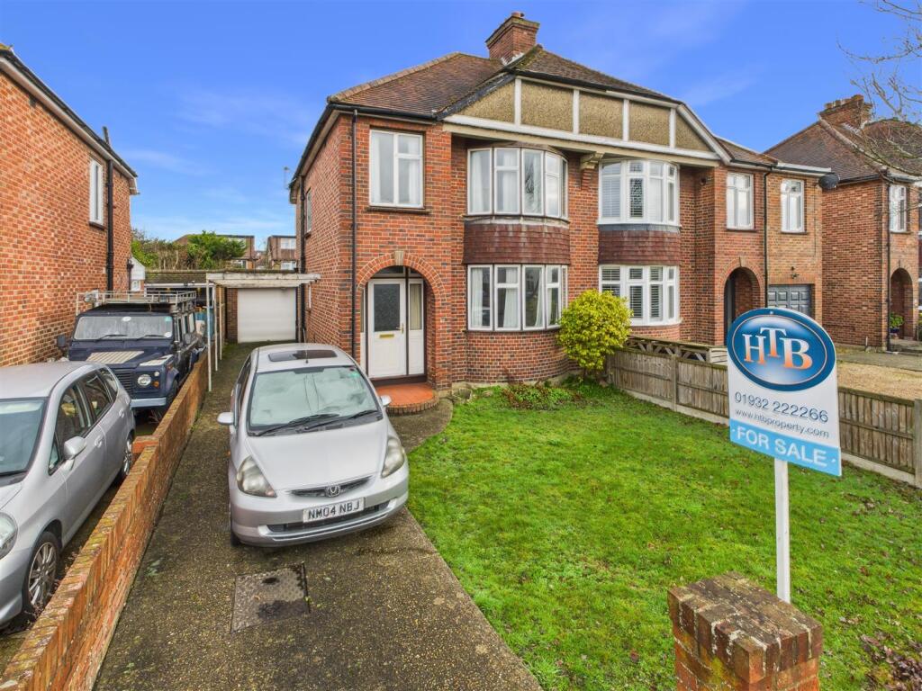 3-bed semi-detached on Sidney Road, Walton-On-Thames, £650,000