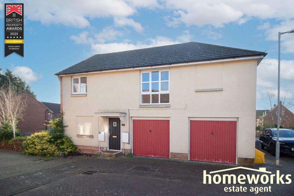 2-bed house on Jentique Close, Dereham, NR19 1GA, £135,000