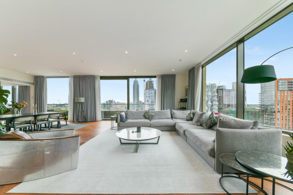 3-bed flat on Ambassador Building, Embassy Gardens, Nine Elms, SW11, £3,700,000