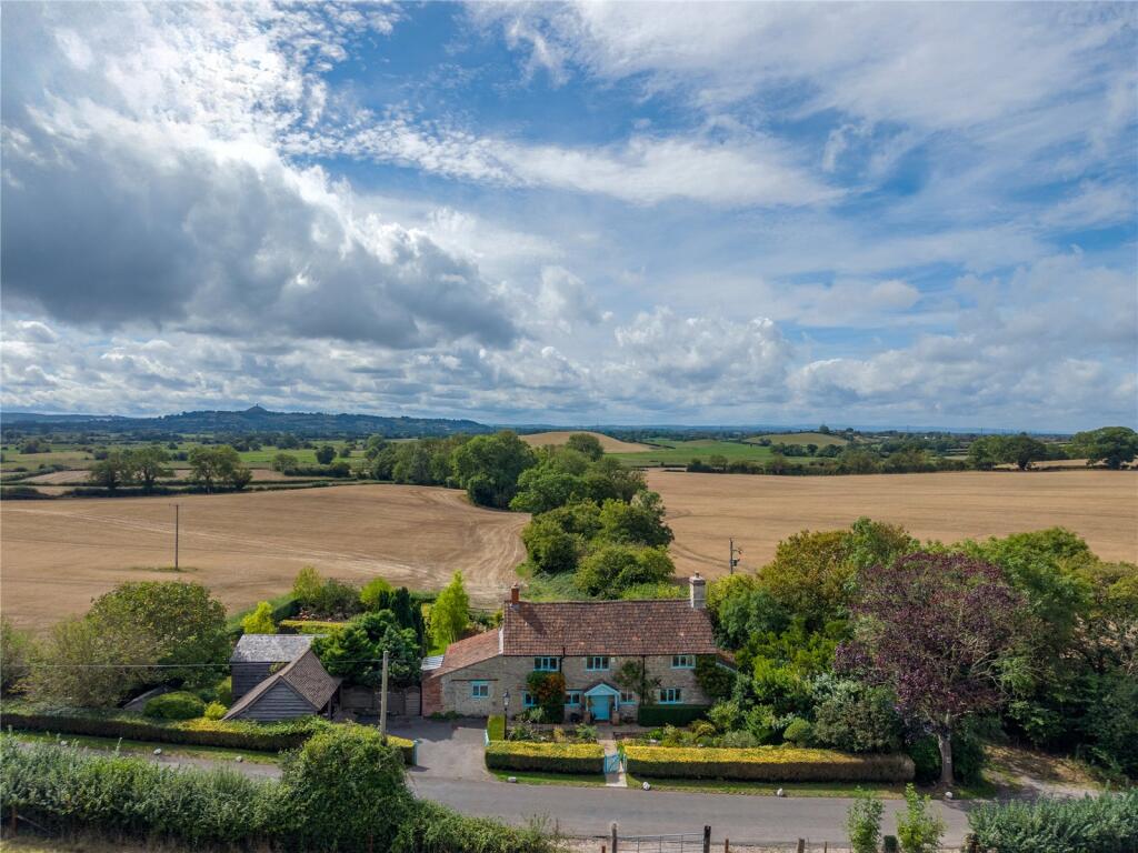 4-bed detached on A Charming Detached Country Home with Glastonbury Tor Views, Beautiful Gardens and Self-Contained Annexe, £1,050,000