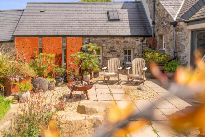 Patio accessed via dining room