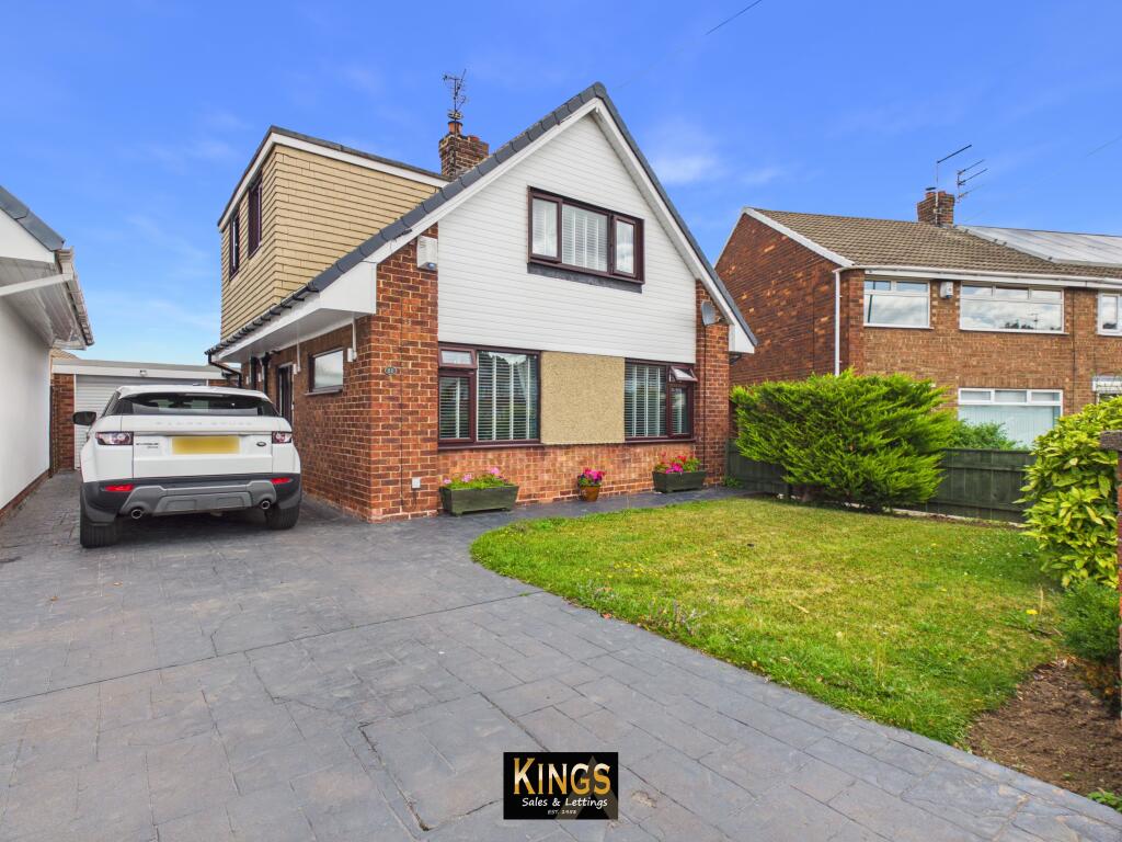 3-bed detached on Snowdon Crescent, Redcar, Redcar And Cleveland, £189,950