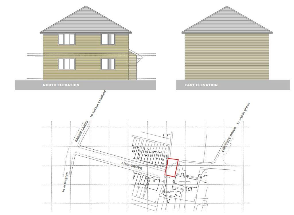 Additional image 4 of Land adjacent to 37, Lime Grove, Wylde Green, Sutton Coldfield. B73 5JN