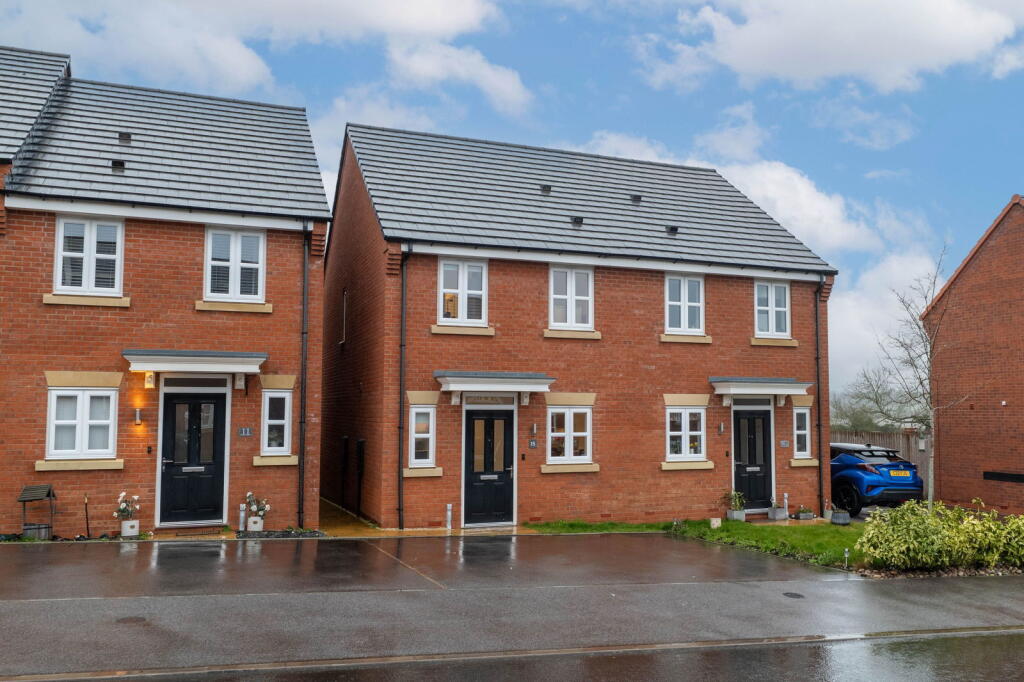 2-bed semi-detached on Haines Drive, Sileby, LE12 7YU, £235,000