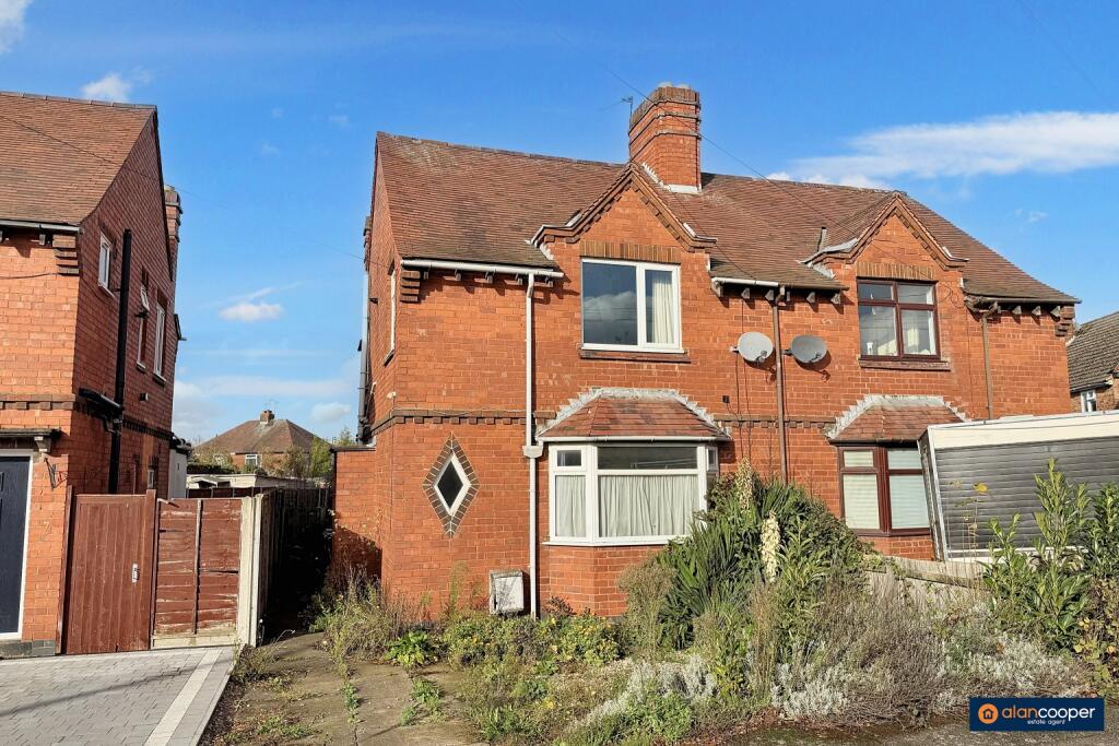 2-bed semi-detached on Tenlons Road, Stockingford, Nuneaton, CV10 7HT, £145,000