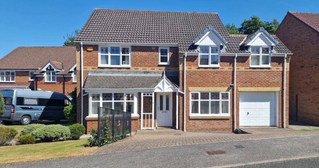 4-bed detached on Castle Court, Castleside, Consett, DH8, £295,000